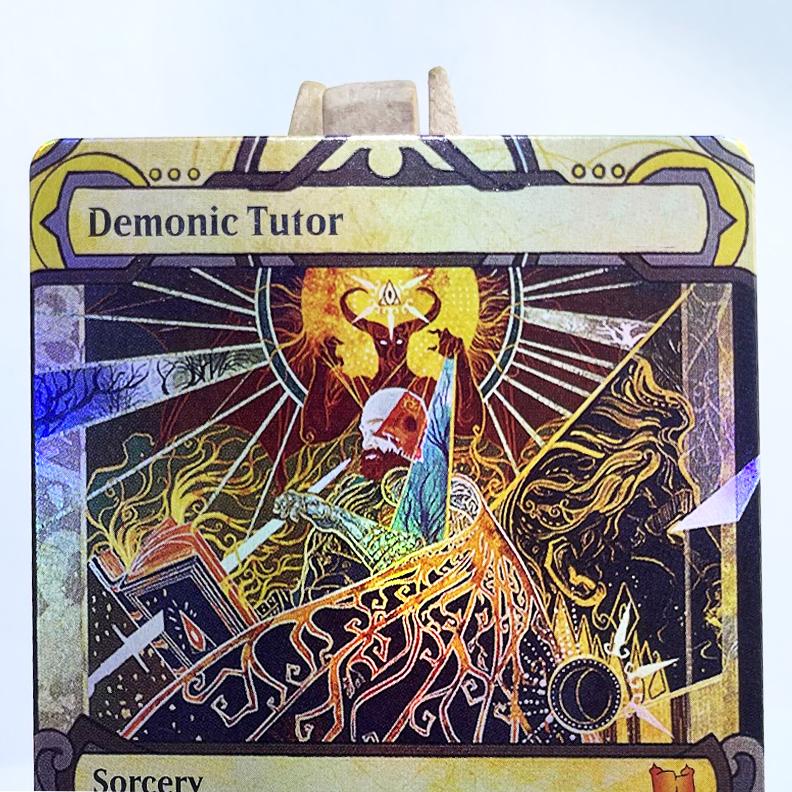 Brainsto Demo Tutor Time Warp Teferi'S Protect Enjp Альтернативный Арт Голографическая Карта TCG Английская Карта Качество Доска Коллекционная Карточная Игра