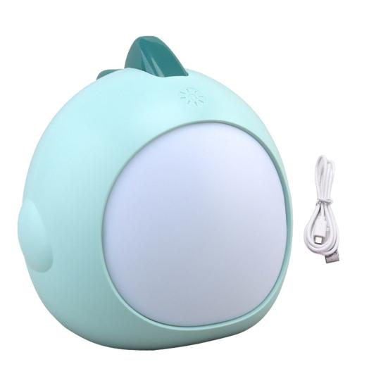 Night Light Cartoon Dinosaur Shape Adjustable Brightness 3 Color Temperatures Portable USB Rechargeable Sleeping Lamp
