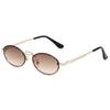 Fashion Oval Sunglasses for Women Men Sun Glasses Vintage Classic Small Frame Eyewear Designer Shades Y2k Gafas De Sol Mujer