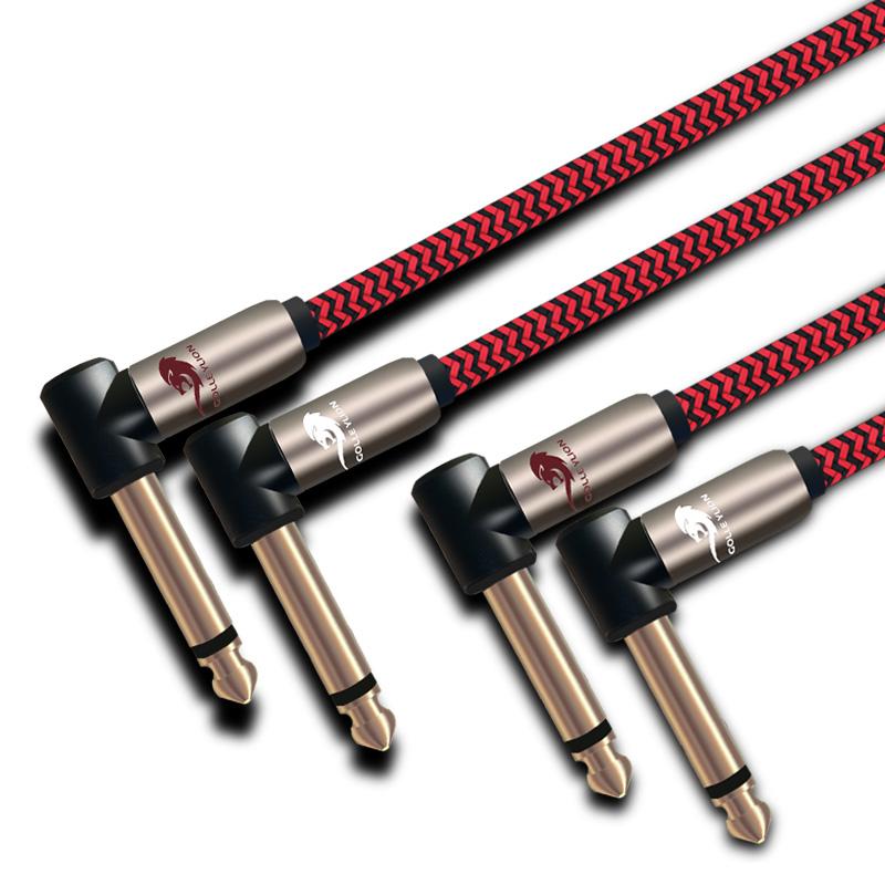 HIFI Двойной 6,5 мм на Двойной 6,5 мм Аудиокабель 1/4" TS Jack 2 x 6,5 мм на 2 x 6,5 мм для Усилителя Микшера Электронного Органа Гитары Кабель OFC