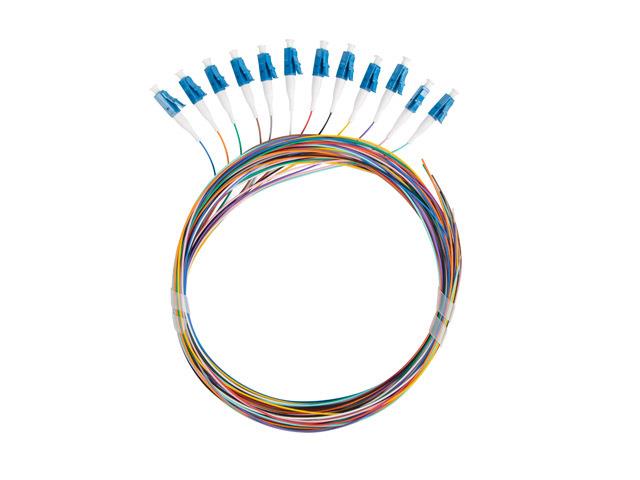 Lanberg SM LC/UPC SEMI TIGHT 9/125 G657A1 12X2M Multicolor Fiber Optic Pigtail