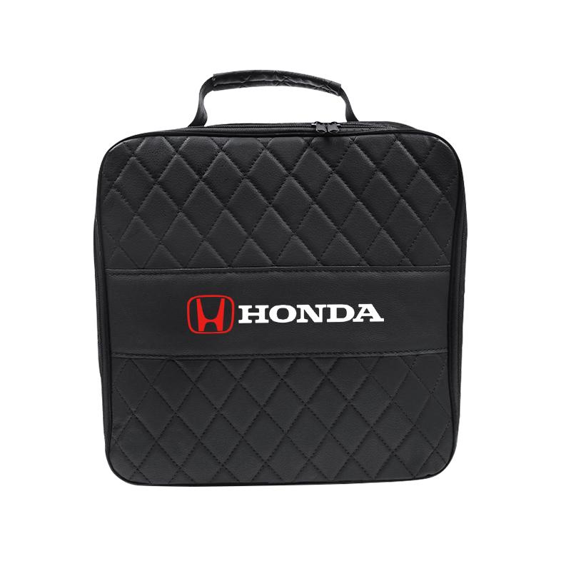 NBS4 Car Accessories Leather Storage Bag High-capacity Auto Trunk Handbag For Honda Accord Civic Fit Jazz CRV CRZ CRX HRV Pilot City