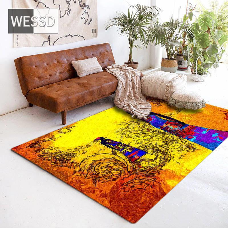 Африканский женский ковер для гостиной, ковер в этническом стиле, центральный коврик для стола, большой ковер для дивана, татами, напольный коврик, прикроватный коврик для спальни