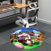 1pc Mario Toad Office Round Area Rug, Under Office Chairs Bedroom Living Room Home Decor, Room Decoa1016195
