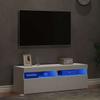 vidaXL TV-Schränke Mit LED-Leuchten 2 Stk. Weiß 60x35x40cm
