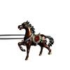 [Скачущая лошадь] Средневековый стиль Капельная глазурь Изысканный Ретро стиль Уникальная атмосфера Брошь