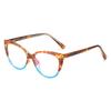 Material Insert Retro Personalized Cat Eye Women'S Glasses Frame, Supply Flat Mirror Women