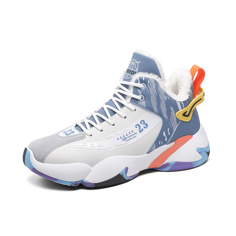 Новые модные осенние сетчатые повседневные туфли на толстой подошве, увеличивающие рост, высокие кроссовки для баскетбола для мужчин, модные и теплые кроссовки