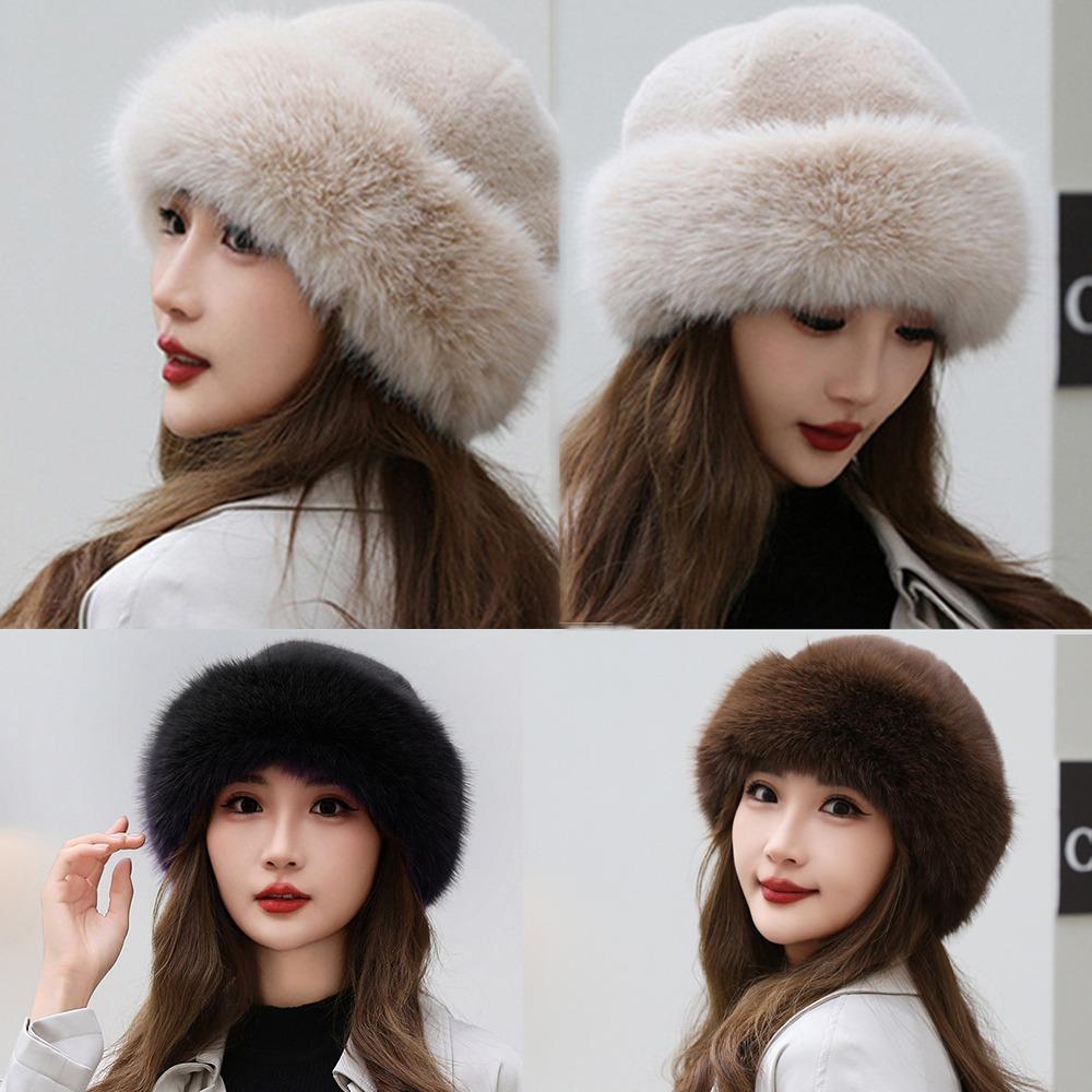 Solid Earmuffs Cap Warm Berets Gifts Winter Hat  Women's
