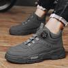 Autumn Men's High-top Thick-soled Casual Martin Boots Rotating Button Outdoor Tooling Men's Short Boots