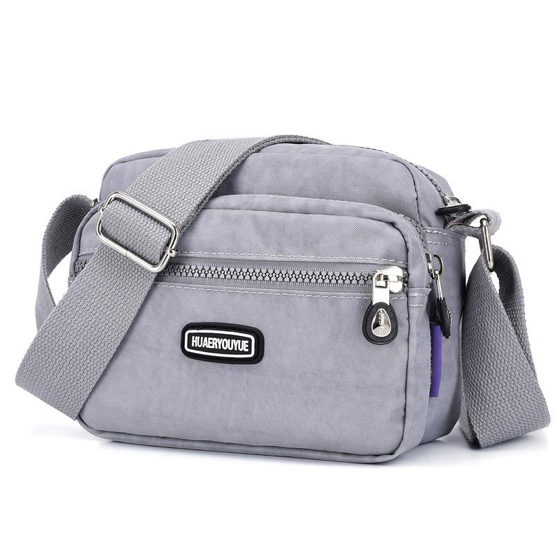 Yogodlns Женская водонепроницаемая нейлоновая сумка через плечо, легкая посылка, большая вместительная повседневная однотонная сумка через плечо, кошелек