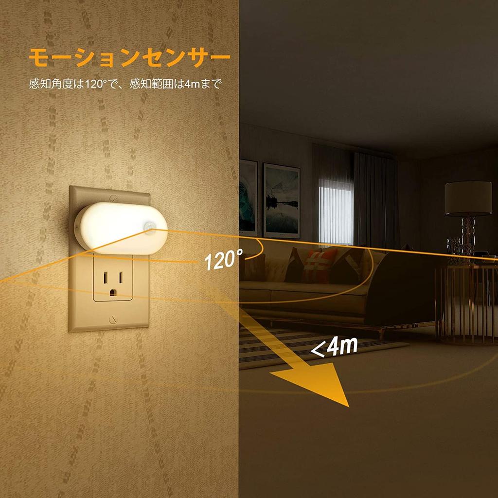 Светодиодный светильник с датчиком Lyridz, Подсветка для ног, Совместимый с розеткой, Светильник с датчиком движения, Ночник для помещений, Плавная регулировка яркости, 3 режима, Энергосберегающий, Теплый белый,