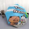 Personalized Name Yier BuBu Bear Print Umbrella - Automatic Open/Close, Eight-Rib Durable Frame, Automatic Folding Umbrella