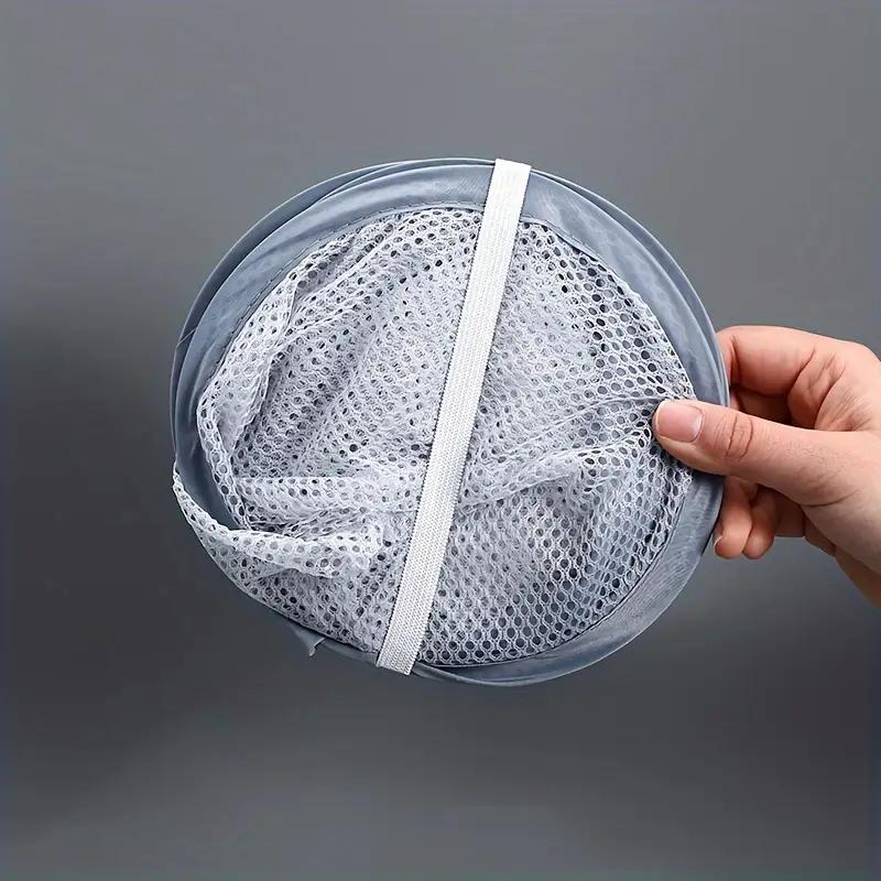 Складная корзина для белья Органайзер для грязной одежды Сетчатый мешок Бытовая настенная вешалка для одежды в ванной Корзины для одежды Ведро