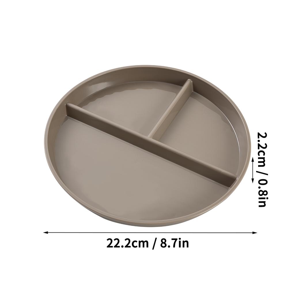 Fruit Salad Plate Microwave Safe Reusable Divided Dinner Plates Food Dishes Cake Dessert Tray Kitchen Tableware