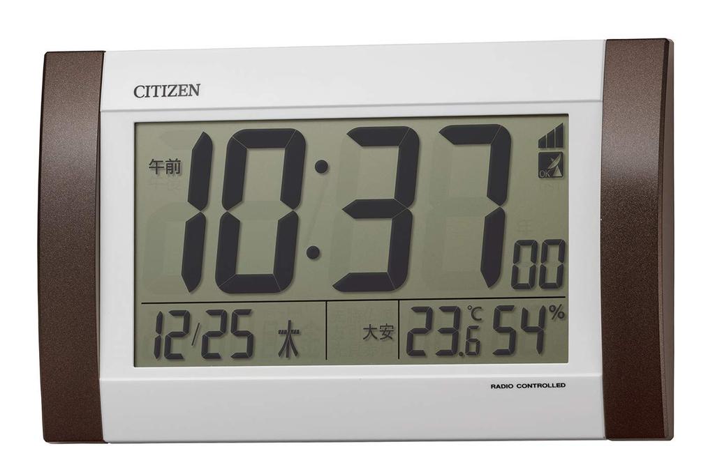 RHYTHM Настенные часы Citizen Будильник Цифровые R188 Могут использоваться как настенные или настольные Особенности: и влажность x x Часы Citizen с радиоконтролем. календарь,