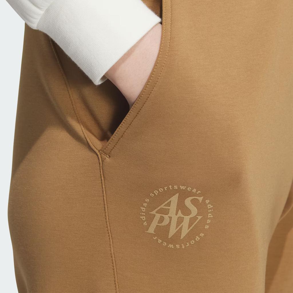 Adidas Спортивные штаны с завышенной талией, женские штаны, пустынно-коричневые JJ3557