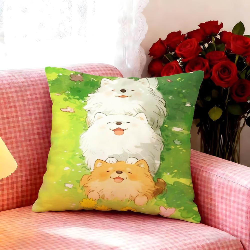 Lovely Cartoon Drawing Animal Cushion Cover Premium Soft Pillowcase SkinFriendly Breathable MultiPurpose for Home Office Travel