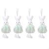 92MF 4Pcs Holiday Bunnies Ornaments Multicolor Hanging Decorations for Party