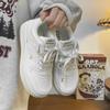 Men'S Autumn And Winter New Wheat-Colored Versatile Popular White Shoes Couple Trendy Shoes Men'S Board Shoes