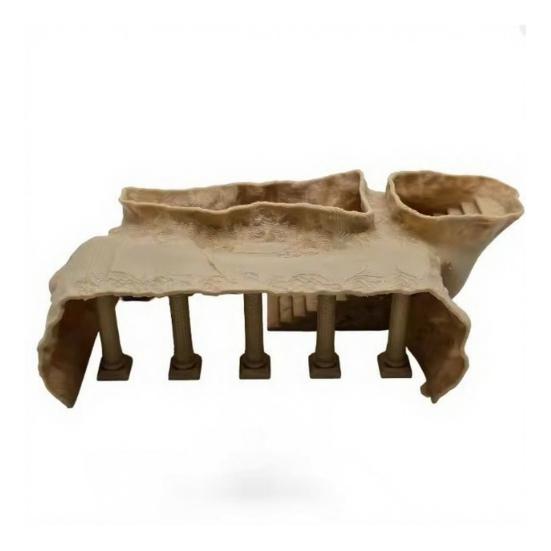 Аквариумная пещера-тоннель Yousheng Римская колонна под гравием Тоннель Укрытие для аквариумных рыб и креветок Укрытие для мелких рыб и креветок со смотровыми отверстиями для петушков и креветок