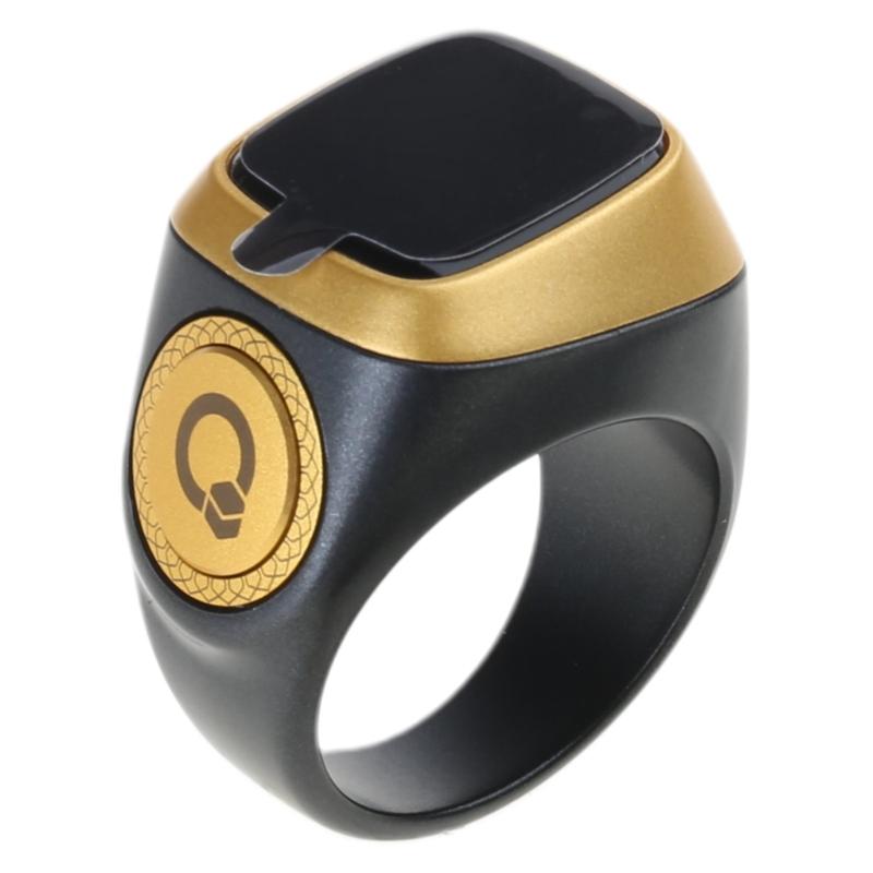 Исламский счетчик молитв 22 мм Тасбих Счетчик колец Носимые кольца Цифровой дисплей Напоминание о времени молитвы