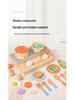 Wooden Pretend Play Cooking Set: Fruits, Vegetables, Meats & Cutlery Toy