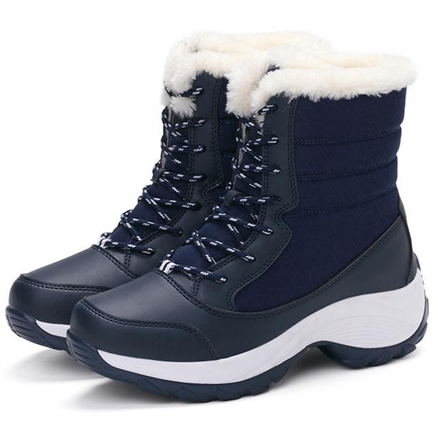 Snow Boots Plush Warm Ankle Boots for Women Winter Shoes Waterproof Boots Women Female Winter Shoes Booties Botas Mujer