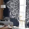Текстура Цветочная Мандала Абстрактные Линии Оконные Шторы Для Гостиной Спальни Кухни Шифон Прозрачные Оконные Украшения