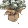 17.72in Desktop Flocking Xmas Tree Simulation Space Saving Reusable Xmas Tabletop Decoration for