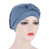 Women Lady Muslim Braid Head Turban Wrap Cover Cancer Chemo Islamic Arab Cap Hat Hair Loss Bonnet Beanies