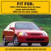 Для 92-95 Honda Civic 2/3-дверный купе хэтчбек отделка двери накладка стойки комплект молдингов оконного проема