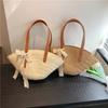 Women Braided Basket Clutches Top-Handle Bag Large Straw Portable Shoulder Bag Summer Beach Purses Shopper Satchel Quality