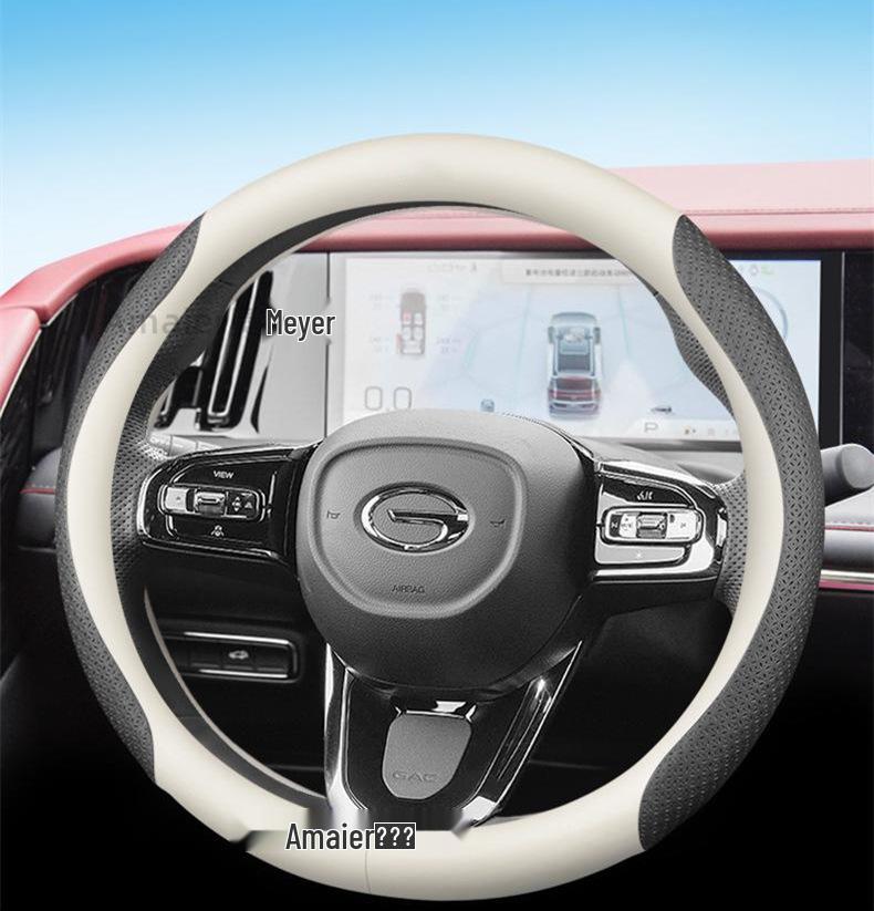 Оригинальная кожаная накладка на руль автомобиля Trumpchi для M8 Shadow Leopard, M6 Shadow Cool, GS3, GS4, GS8 - Противоскользящая, Тонкая модель.