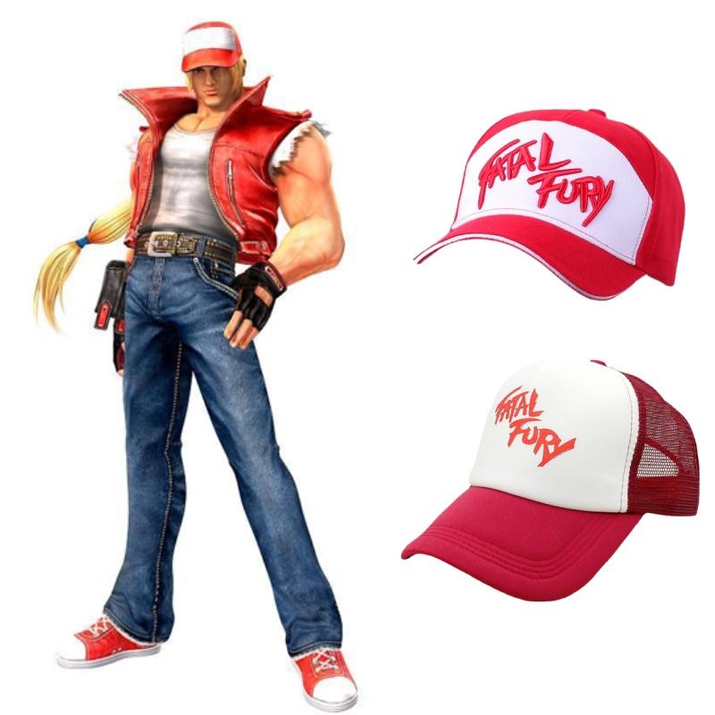 Fatal Fury Терри Богард Вышитая Хлопковая Бейсболка Хип-хоп Стиль