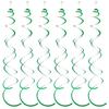 6pcs/set Hanging Swirls Garland Wide Application PVC Made Non-toxic Odorless Birthday Star Spiral Pendant Light