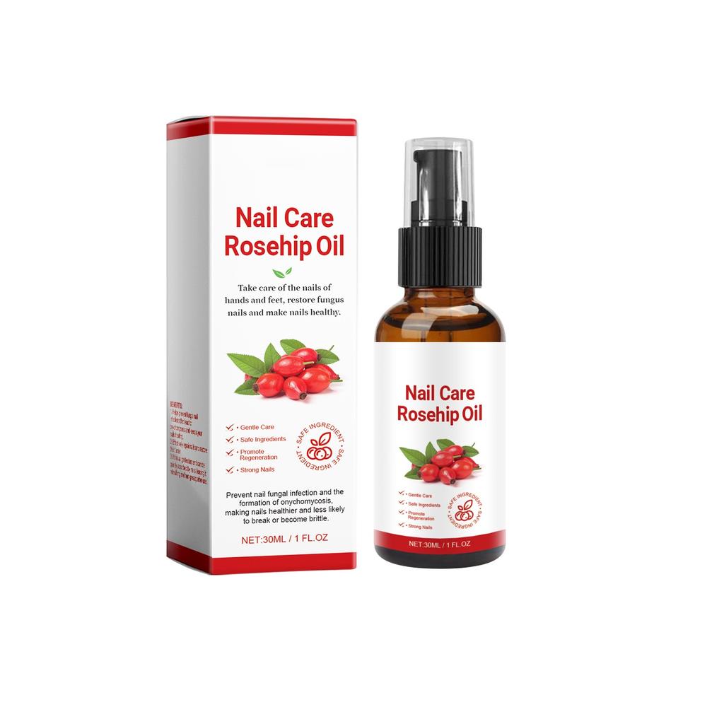 Rosehip Oil Nail Care Liquid Nourishing Moisturizing To Remove Onychomycosis Hand And Foot Nail Care Products Fungus Care 30ML
