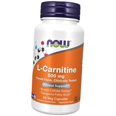 Л Карнитин Тартрат, L-Carnitine 500, 60вегкапс (02128005)