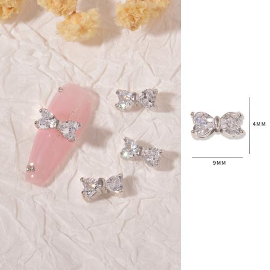 Нежный декор для ногтей, изысканная форма, циркон, устойчивый к выцветанию