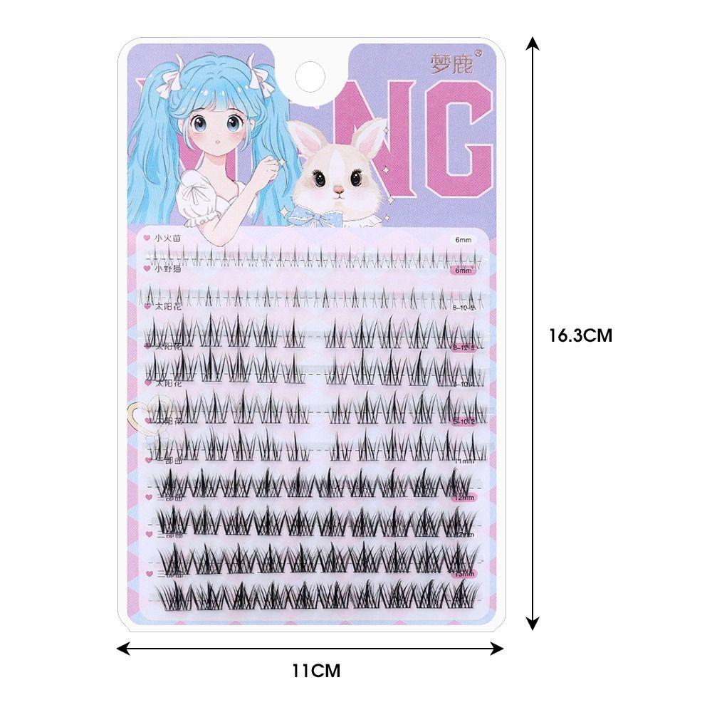 10Rows/Box Comfortable To Wear Eye Makeup Tools Realistic and Natural Individual Lashes