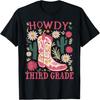 Винтажная футболка Howdy Снова в школу Третий класс Вестерн Ковбой