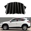 Car Pillar Posts Door Window Trim Cover Decorative Sticker Exterior Styling Decoration for Mazda CX-5 2013-2016