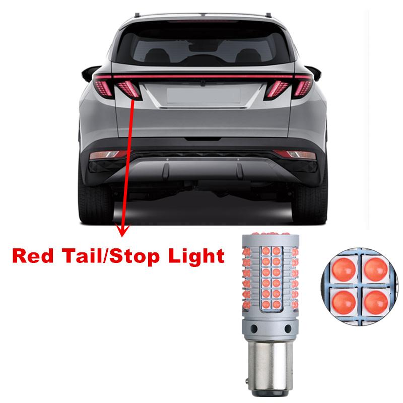Для Hyundai Tucson NX4 2022 2023 2 шт. 69smd светодиодный сигнал поворота для салона автомобиля, резервные задние фонари заднего хода, лампы