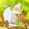 Portable Cartoon Pop-up Water Bottle with Adjustable Strap