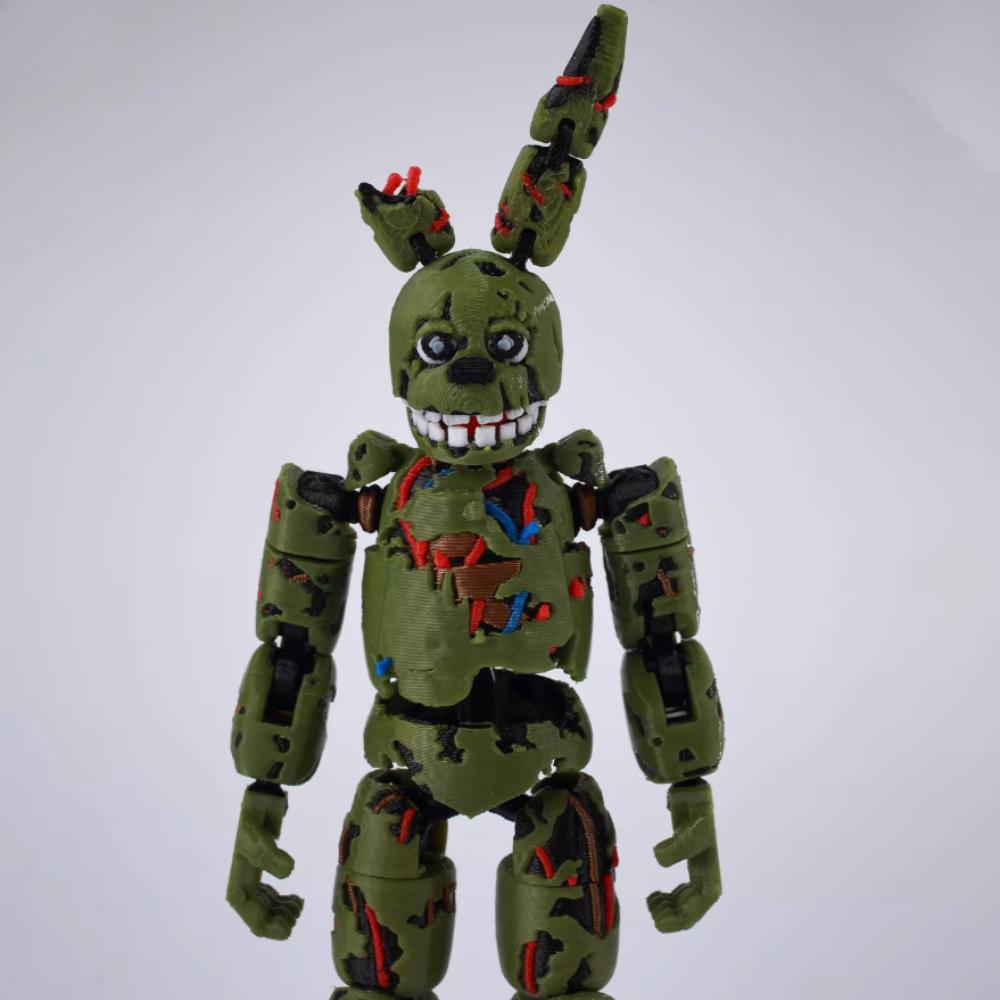 Fnaf Фредди Фазбер'С Пицца Спрингтрап Наборы Игрушек 3D Печатные Фигурки Действия Аниме Модель Счастливый Макет 13 Многосуставные Украшения Подарки