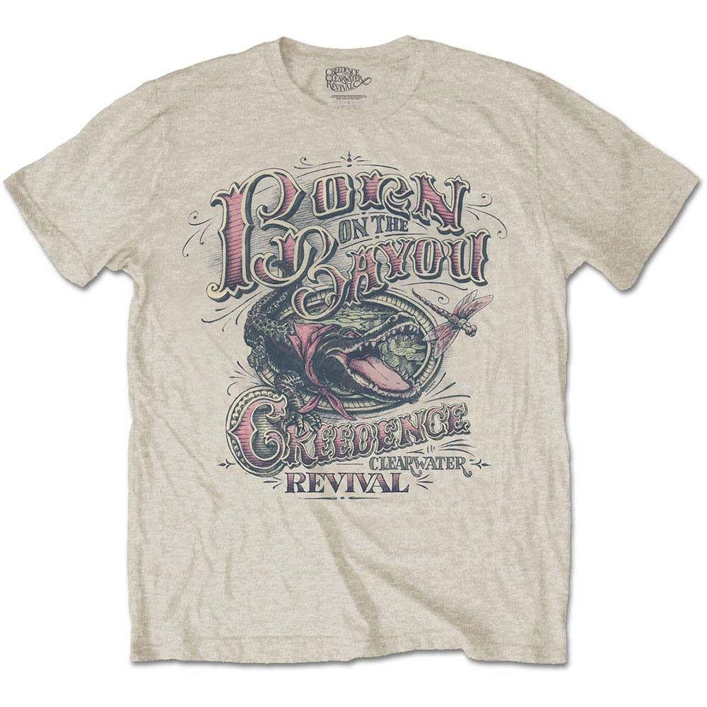 Unisex shirt Cotton Oversize Large Size s Creedence Clearwater Revival Born on the Bayou Slim Fit XX-Large