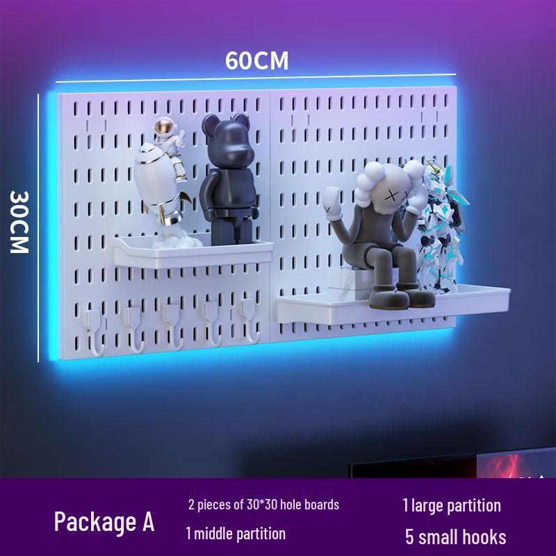Настенный дисплей Pegboard для киберспорта: DIY Наушники, Клавиатура, Хранение Фотографий Джея Чоу, Настенный Кронштейн Без Отверстий