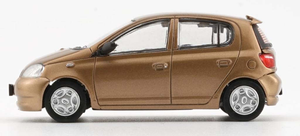 BM CREATIONS Toyota 1998 Gold LHD Finished Product 1/64 Vitz/Echo 5-door