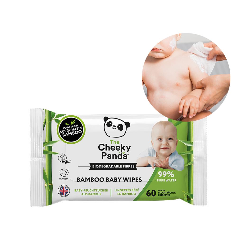 Bamboo Wet Wipes for Children 64 Pcs The Cheeky Panda