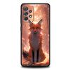 Чехол для телефона с лисой для Samsung Galaxy A15 A14 A25 A54 A34 A51 A71 A72 A73 A32 A52 A52S A11 A21S A31 A41 5G Мягкий чехол-сумка